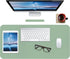 Boutilon (M-Green,30"x14") Leather Desk Pad Protector,Non-Slip Mouse Pad,Laptop Desk Pad,Office Mouse Mat,Waterproof