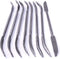 Woodworking Carving Rasping Coarse Rasps and Files, 8 PCS 5.5 X 200mm Double Ended Riffler Wood File Set