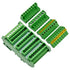 Slim DIN Rail Mount 10A/300V Pluggable Screw Terminal Block Distribution Module (5x8 Position)