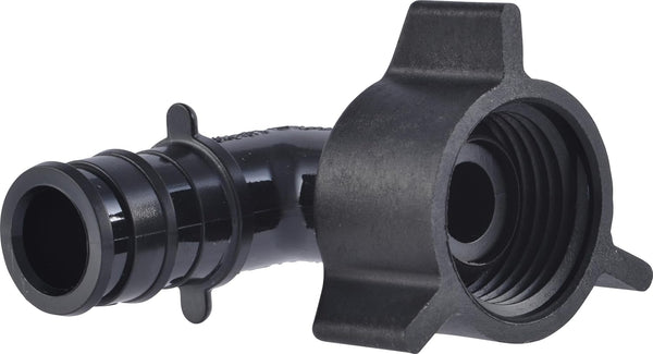 SharkBite 1/2 x 1/2 Inch NPSM Expansion FNPT Swivel 90 Degree Elbow for PEX-A Pipe, Pack of 5, Plastic Plumbing Fittings