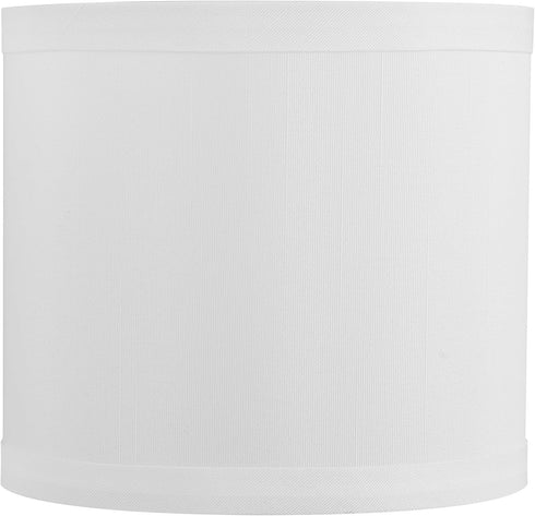 Aspen Creative 31218 Small Clip-On Drum Lamp Shade in Pearl White, 5-1/2" Top x