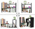 PAG Desk Organizer, Adjustable Desktop Shelf, Small Table Bookshelf, Black