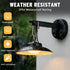 Joyoowild 200lm 3 Garage(2 Pack) Solar Barn Lights Outdoor with Lighting Modes & Motion Sensor, No Wiring Needed, Solar