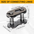 10 Pack #50 Roller Chain Connecting Links, Master Connector Link for Agricultural Machine, Motorcycles, Mini Bike