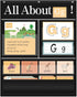 99 34" 27"White All About Letters Pocket Chart with ABC Flash Cards, Letter of The Day/Week Daypocket Chart, Letter