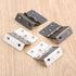 2 12 Yetaha PCS Three-Folding HingesVintage Folding Bench Hinge Hardware with Screws, Jewelry Chest for Wooden Box Door