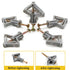 Drywall Anchor Kit - 100 Pcs Hollow Wall Anchors with Screws, Self-Drilling Nylon Plastic Buildex for Drywall