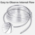 5/8" 13/16" 10 I.D x O.D, Feet Clear Vinyl PVC & Silicone Hose for Home Brewing, Beer Line, Wine Making, Aquaponics