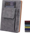 Refillable Lined Leather Journal Notebook, A5 Size, 200 Pages Thick Paper, Hardcover for Women Men, Daily Premium