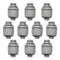 Conduit Connectors, 1/2 Inch Liquid Tight NPT Non-Metallic for PVC Electrical Flexible Conduit Fittings, 10-Pack