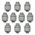 Conduit Connectors, 1/2 Inch Liquid Tight NPT Non-Metallic for PVC Electrical Flexible Conduit Fittings, 10-Pack