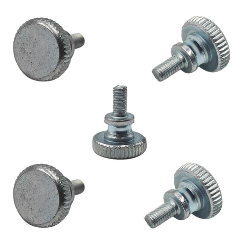 STFRBTH 5PCS M3 x 6mm Thumb Screws, Flat Knurled Head Threaded Fasteners for