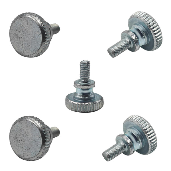 STFRBTH 5PCS M3 x 6mm Thumb Screws, Flat Knurled Head Threaded Fasteners for