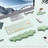 Set, Keyboard Wrist Rest Pad Leaf Shape PU Leather Memory Foam Wrist Cushion Support,Mouse Wrist Rest Pad,Non-Slip