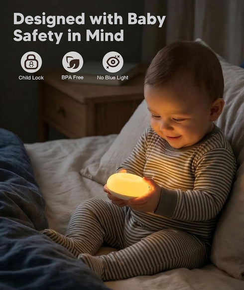 1800K Dimmable Baby Night Light No Blue Light, Nursery Night Egg Light for Breastfeeding,Amber BPA-Free Silicone Lamp