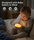 1800K Dimmable Baby Night Light No Blue Light, Nursery Night Egg Light for Breastfeeding,Amber BPA-Free Silicone Lamp