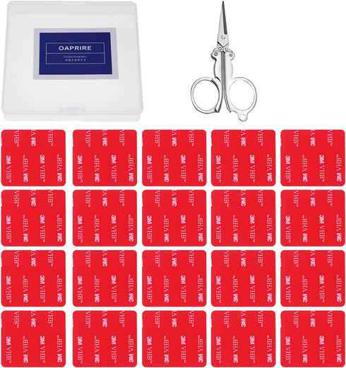 OAPRIRE 3M Double Sided Adhesive Tape Pads, 20 PCS Multipurpose Replacement Mounting Tape