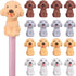 SEWACC 40 Pcs Pencil Eraser Animal Erasers, Cute Dog Figurines Mini Erasers