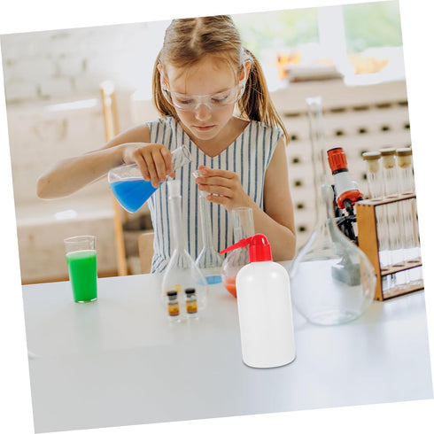 2pcs Narrow Mouth Wash Bottle Portable Plastic Wash Bottle with Scale for Precise Liquid Measurement for Laboratory Use