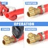 iCrimp Ratcheting PEX Cinch Tool for Fastening Stainless Clamps from 3/8-Inch to 1-Inch with Calibration Gauge