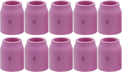 10PK TIG Gas Lens Alumina Nozzle Ceramic Cup 53N61S for SR WP-9/20 & SR WP-17/18/26 Welding Torch