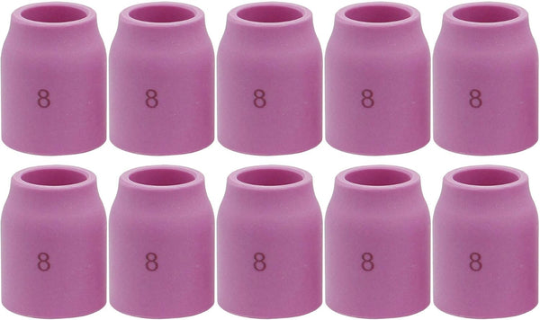 10PK TIG Gas Lens Alumina Nozzle Ceramic Cup 53N61S for SR WP-9/20 & SR WP-17/18/26 Welding Torch