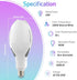 ORALUCE Super Bright LED Light Bulb 40W, ED90 E26 LED Bulb 500W Equivalent, 4000K Neutral White 4800LM, Garage Light Bulb Energy Saving Outdoor for Warehouse Street Yard Factory 1 Pack by ORALUCE