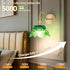 5000mAh Dimmable Vintage Battery Operated Wall Sconces, Rechargeable Wall Light, Wireless Green Flower Glass Lampshad