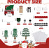 Whaline 139Pcs Christmas Classroom Bulletin Board Decoration Kit Xmas Tree Red Truck Cutouts with Glue Point Bulletin Border Stickers for Holiday School Wall Door Decoration