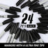 Ultra Fine Point Black Permanent Markers, 24 Pack Ultra Fine Point Black Permanent Marker set, Works on paper, Plastic, Stone, Glass, Metal by generic