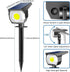 4 Pack 2-in-1 Peasur Solar Spot Lights - Outdoor Waterproof Auto On/Off Solar Landscape Lighting for Outside Yard