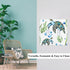 Sea Turtle 2-Gang Light Switch Cover Plate - Underwater Ocean Turtle Green Seaweed Blue Water Bubbles Nautical Decor