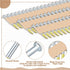 Hicarer 1000 Count Framing Nails, 1-1/2 x 0.148 Inch 36 Degree Galvanized Round Head Nails for Woodworking