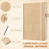 Estune Tree Small Notebooks | Leather Lined Pocket Notebooks with Pen Holder | A6 | 40 Pcs