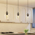 E26 VONLUCE Pendant Light Kitchen Island, Matte Black Pendant Light Fixture with Base & Adjustable Cable, Modern