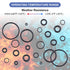 MECCANIXITY Nitrile Rubber O Ring Pack of 5, 0.79" OD, 0.55" ID, 0.12" Width Black Sealing Gasket for Faucet Plumbing