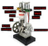 zatagen 1PC J31009 Diesel Engine Model, Internal Combustion Engine Model, Teaching Demonstration Diesel Engine Working