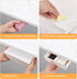 YOOUSOO 2 Pack Under Desk Storage Drawer, Hidden Self-Adhesive Organizer, Slide-out White Drawer for