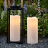 2 Pack 4" 10" GenSwin Waterproof Large Flameless Candles with Remote for Lanterns, x Battery Operated with Timer, LED
