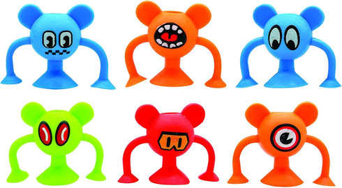 Raymond Geddes Suction Monster Pencil Stand (24 Pack) - Colorful Desk Pet for Kids, Cool School Supplies