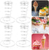 4pcs MAGICLULU Stainless Steel Ice Cream Cone Holder Stand, Waffle Cone Display Rack for Dessert Buffet and Party