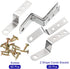 20 1 Inch uxcell Pcs Z Shape Corner Bracket, Right Angle Picture Frame Braces Bracket Shelf Brackets Fastener