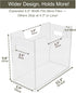 Acrylic File Holder - Clear Hanging File Organizer Box, Modern Acrylic File Folder Organizer, Lucite Hanging File Crate