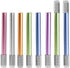 BWESOO Silver Pencil Extenders, Dual Head Adjustable Metal Handle Pen Holder for School Office Desk Supplies