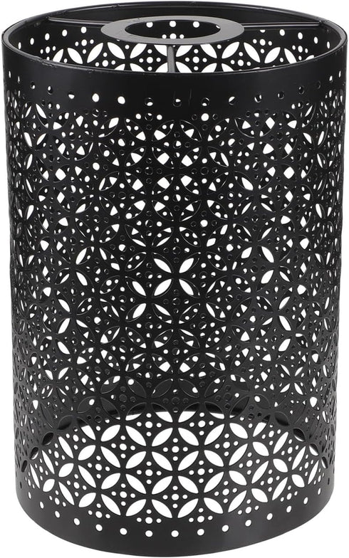 Angoily Cylindrical Metal Lamp Shade Hollowed Out Design 5.66 Inch Protective Lamp
