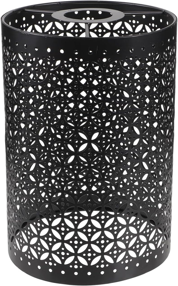 Angoily Cylindrical Metal Lamp Shade Hollowed Out Design 5.66 Inch Protective Lamp