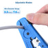 Cable Matters 2-Pack Wire Strippers in Blue, 8-16 AWG, Adjustable Blade, Precision Tool for Large Wires, Includes Cutter