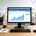BEIZMHBO 6PCS Set, 4 2 11"x3" Monitor Memo Board Transparent Acrylic Computer Monitor Side Panel Creative Desktop Memo