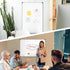 XBoard Magnetic Dry Erase Whiteboard 24 x 18 Inch, Double Sided Presentation Board for Home Office
