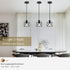 Becvaaoo 1-Light E26 Bulbs Hanging Pendant Light Fixture, Black Pendant Lights Kitchen Island, Farmhouse Pendant